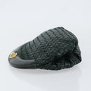 BOTTEGA VENETA INTRECCIATO Clutch Bag Leather Green Auth mr1531-4