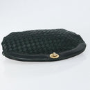 BOTTEGA VENETA INTRECCIATO Clutch Bag Leather Green Auth mr1531-5