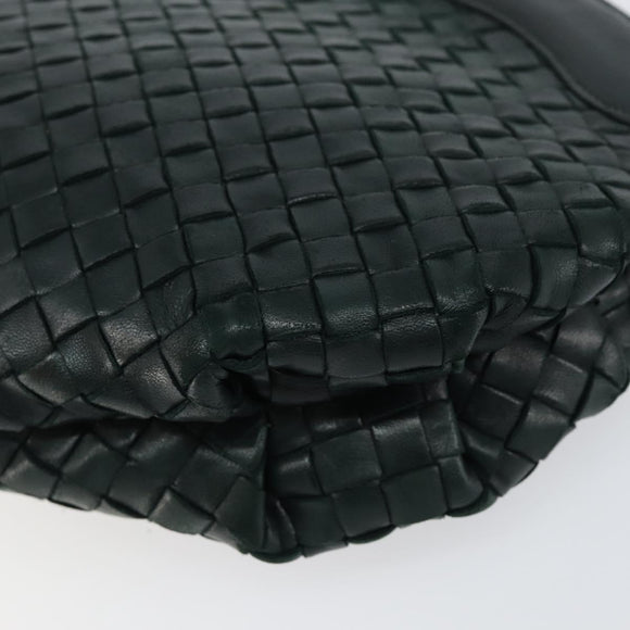 BOTTEGA VENETA INTRECCIATO Clutch Bag Leather Green Auth mr1531
