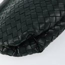 BOTTEGA VENETA INTRECCIATO Clutch Bag Leather Green Auth mr1531-14
