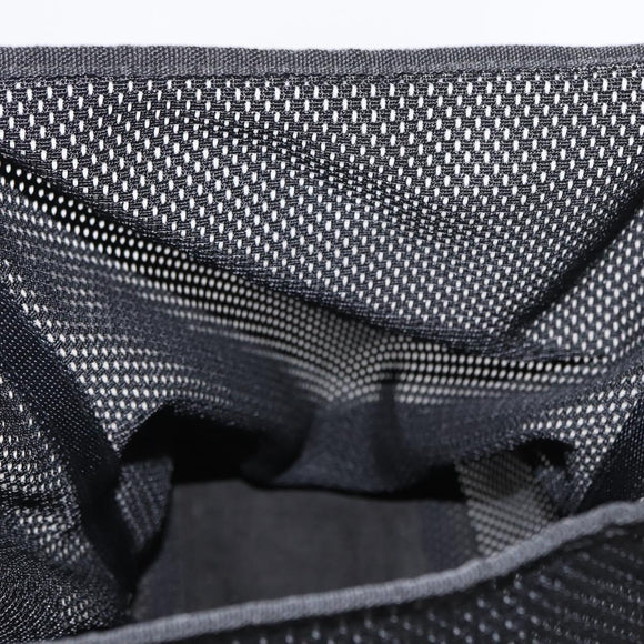 PRADA Tote Bag Nylon Black Silver Auth mr1532