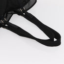 PRADA Tote Bag Nylon Black Silver Auth mr1532-7