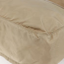PRADA Shoulder Bag Nylon Beige Silver Auth mr1533-17