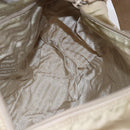 PRADA Shoulder Bag Nylon Beige Silver Auth mr1533-23