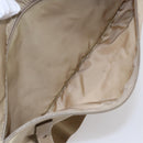 PRADA Shoulder Bag Nylon Beige Silver Auth mr1533-11