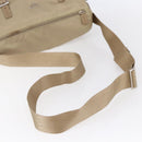 PRADA Shoulder Bag Nylon Beige Silver Auth mr1533-7