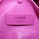 LOEWE Flamenco Hand Bag Leather Black Silver Auth mr1535-20