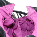 LOEWE Flamenco Hand Bag Leather Black Silver Auth mr1535-21