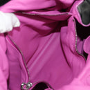 LOEWE Flamenco Hand Bag Leather Black Silver Auth mr1535-24