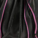 LOEWE Flamenco Hand Bag Leather Black Silver Auth mr1535-4