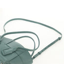 BOTTEGA VENETA MAXI INTRECCIATO Mini Arco Bag Leather 2way Green Auth mr1536V-15