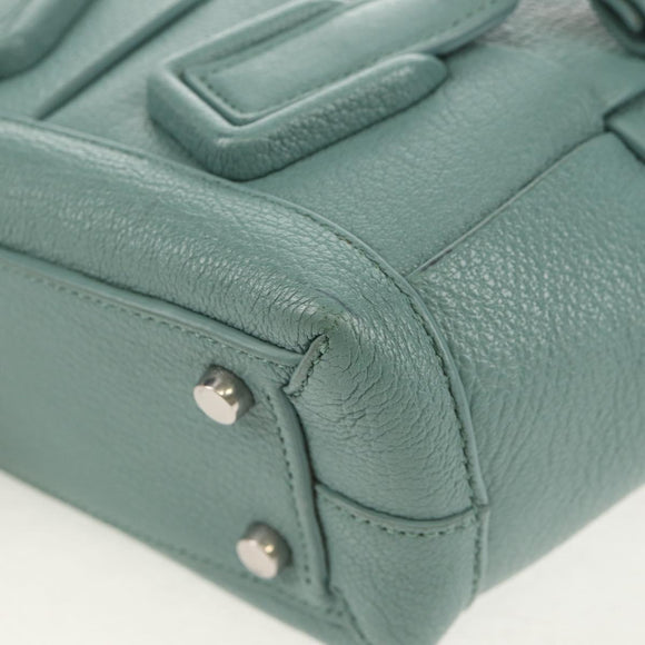 BOTTEGA VENETA MAXI INTRECCIATO Mini Arco Bag Leather 2way Green Auth mr1536V