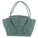 BOTTEGA VENETA MAXI INTRECCIATO Mini Arco Bag Leather 2way Green Auth mr1536V-13