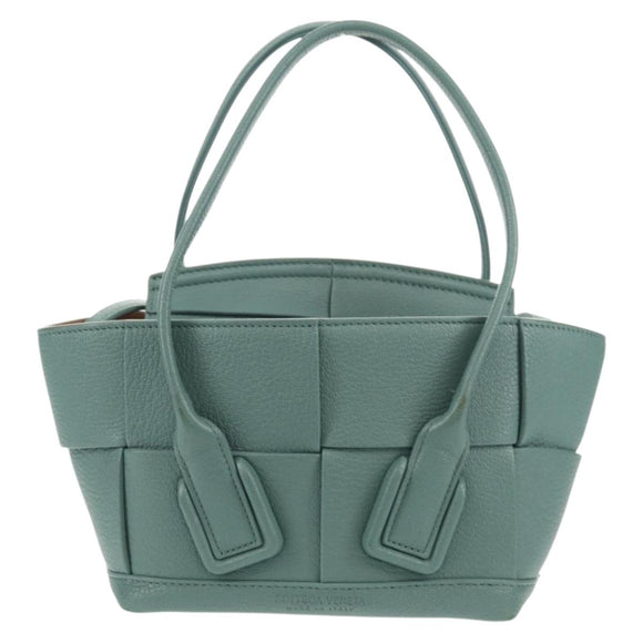 BOTTEGA VENETA MAXI INTRECCIATO Mini Arco Bag Leather 2way Green Auth mr1536V