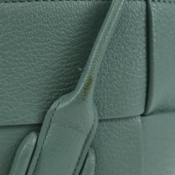 BOTTEGA VENETA MAXI INTRECCIATO Mini Arco Bag Leather 2way Green Auth mr1536V