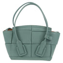 BOTTEGA VENETA MAXI INTRECCIATO Mini Arco Bag Leather 2way Green Auth mr1536V-3