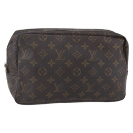 LOUIS VUITTON Monogram Trousse Toilette 28 Clutch Bag M47522 LV Auth mr1538