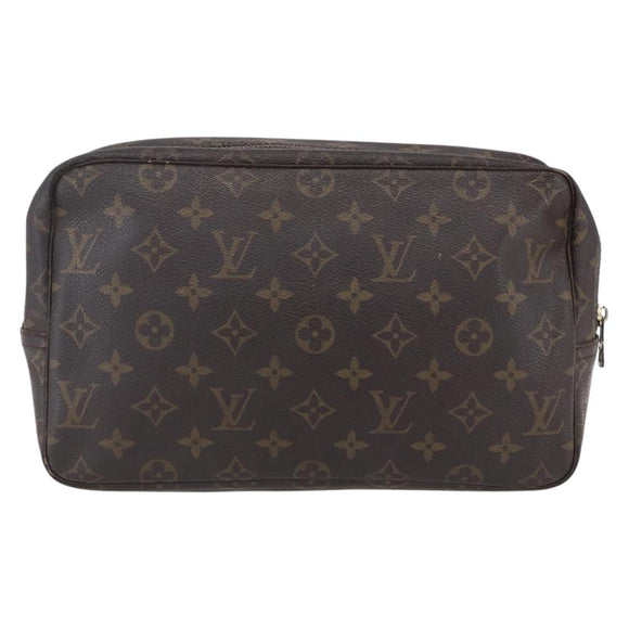 LOUIS VUITTON Monogram Trousse Toilette 28 Clutch Bag M47522 LV Auth mr1538