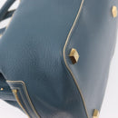 LOUIS VUITTON Suhari Angenu PM Hand Bag Leather Blue M91807 LV Auth mr1540V-16