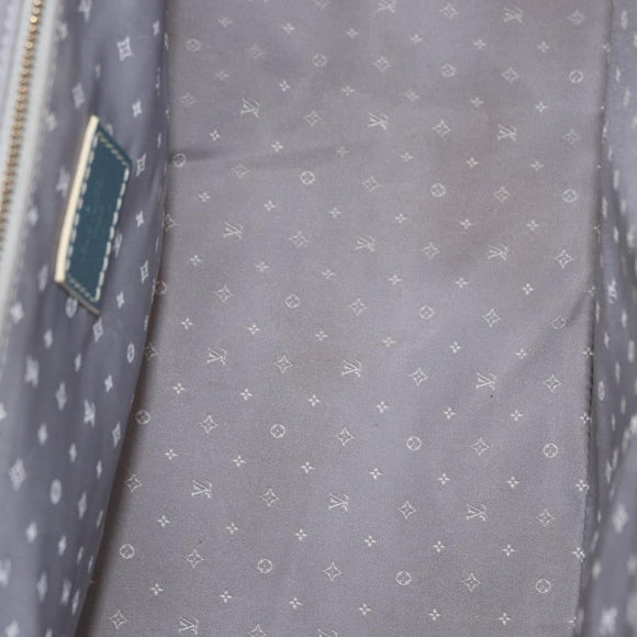 LOUIS VUITTON Suhari Angenu PM Hand Bag Leather Blue M91807 LV Auth mr1540V