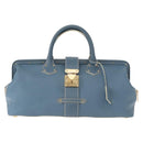 LOUIS VUITTON Suhari Angenu PM Hand Bag Leather Blue M91807 LV Auth mr1540V-13