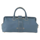 LOUIS VUITTON Suhari Angenu PM Hand Bag Leather Blue M91807 LV Auth mr1540V-2