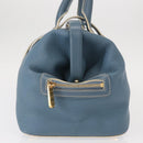 LOUIS VUITTON Suhari Angenu PM Hand Bag Leather Blue M91807 LV Auth mr1540V-4