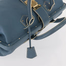 LOUIS VUITTON Suhari Angenu PM Hand Bag Leather Blue M91807 LV Auth mr1540V-6