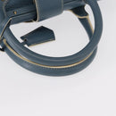 LOUIS VUITTON Suhari Angenu PM Hand Bag Leather Blue M91807 LV Auth mr1540V-7