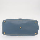 LOUIS VUITTON Suhari Angenu PM Hand Bag Leather Blue M91807 LV Auth mr1540V-5