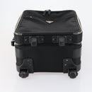 PRADA Suitcase Safiano leather Black Silver Auth mr1541-6