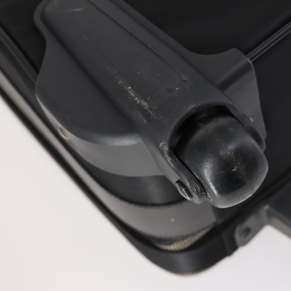 PRADA Suitcase Safiano leather Black Silver Auth mr1541