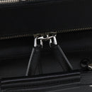 PRADA Suitcase Safiano leather Black Silver Auth mr1541-24