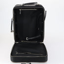 PRADA Suitcase Safiano leather Black Silver Auth mr1541-25
