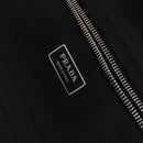 PRADA Suitcase Safiano leather Black Silver Auth mr1541-27