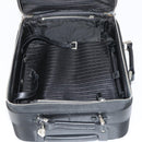 PRADA Suitcase Safiano leather Black Silver Auth mr1541-30