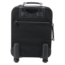 PRADA Suitcase Safiano leather Black Silver Auth mr1541 - 0