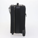 PRADA Suitcase Safiano leather Black Silver Auth mr1541-3
