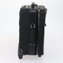 PRADA Suitcase Safiano leather Black Silver Auth mr1541-4
