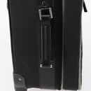 PRADA Suitcase Safiano leather Black Silver Auth mr1541-5