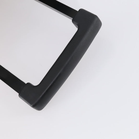 PRADA Suitcase Safiano leather Black Silver Auth mr1541