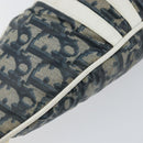 Christian Dior Trotter Canvas Waist Bag Nylon Navy Silver Auth mr1542-11