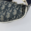 Christian Dior Trotter Canvas Waist Bag Nylon Navy Silver Auth mr1542-12