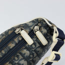 Christian Dior Trotter Canvas Waist Bag Nylon Navy Silver Auth mr1542-14
