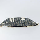 Christian Dior Trotter Canvas Waist Bag Nylon Navy Silver Auth mr1542-9