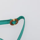 LOEWE Shoulder Bag Suede Leather 2 Set Turquoise Blue Brown Auth mr1543-14