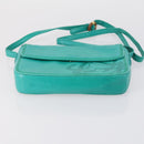 LOEWE Shoulder Bag Suede Leather 2 Set Turquoise Blue Brown Auth mr1543-15