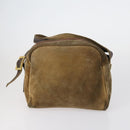 LOEWE Shoulder Bag Suede Leather 2 Set Turquoise Blue Brown Auth mr1543-3