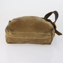 LOEWE Shoulder Bag Suede Leather 2 Set Turquoise Blue Brown Auth mr1543-7