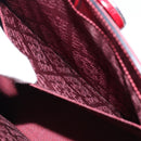 CARTIER Happy birthday Hand Bag Leather Bordeaux Gold Auth mr1544-23